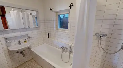 Ein Badezimmer in der Unterkunft Ninis - Ferienhaus im Bregenzerwald