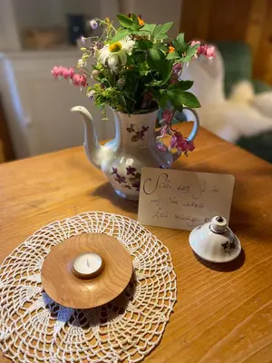 Kaffee-/Teezubehör in der Unterkunft Älpler Stuba Appartements am Lärchenhof