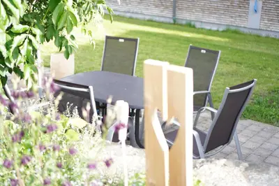 Ein Garten an der Unterkunft Landwohnung