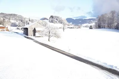 Landwohnung im Winter