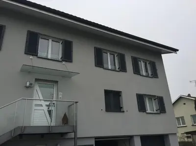 Das Gebäude in dem sich die Ferienwohnung befindet