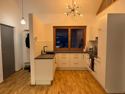 Küche/Küchenzeile in der Unterkunft Gamsfels Balbina Galeriewohnung