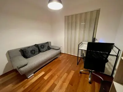 Ein Sitzbereich in der Unterkunft Alpine Haven Hideaway