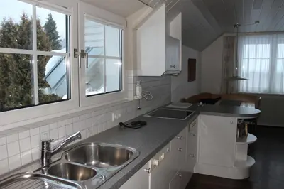 Küche/Küchenzeile in der Unterkunft Ferienwohnung Grienwald