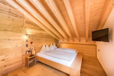 Ein Bett oder Betten in einem Zimmer der Unterkunft Damüls Appartements