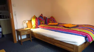 Ein Bett oder Betten in einem Zimmer der Unterkunft Haus Masonblick