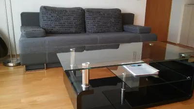 Ein Sitzbereich in der Unterkunft Studio Bergblick