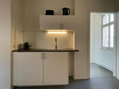 Küche/Küchenzeile in der Unterkunft Studio im Zentrum von Lochau, #3