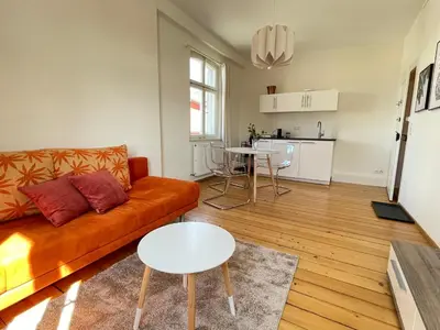 Küche/Küchenzeile in der Unterkunft Studio im Zentrum von Lochau, #4