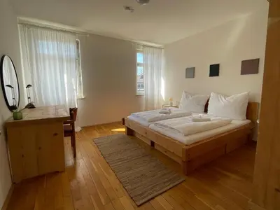 Ein Bett oder Betten in einem Zimmer der Unterkunft Studio im Zentrum von Lochau, #5