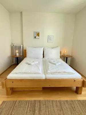 Ein Bett oder Betten in einem Zimmer der Unterkunft Studio im Zentrum von Lochau, #5