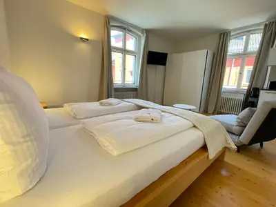 Ein Bett oder Betten in einem Zimmer der Unterkunft Studio im Zentrum von Lochau, #1