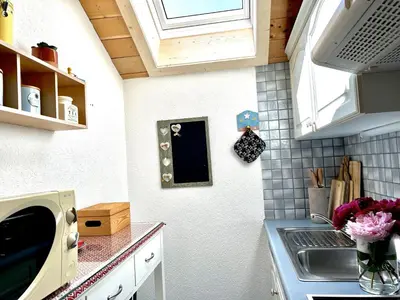 Küche/Küchenzeile in der Unterkunft Landhaus Berthold