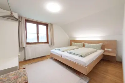 Ein Bett oder Betten in einem Zimmer der Unterkunft Ferienwohnung Raid