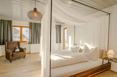 Ein Bett oder Betten in einem Zimmer der Unterkunft Lichterberg