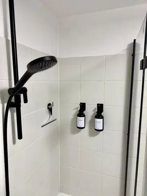 Ein Badezimmer in der Unterkunft Charmante Wohnung am Hafen