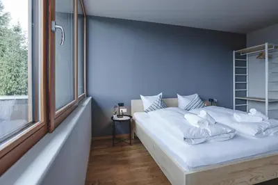 Ein Bett oder Betten in einem Zimmer der Unterkunft Fantastische Penthousewohnung mit 100 m2 klimatisiert
