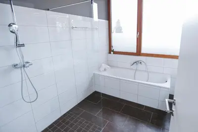 Ein Badezimmer in der Unterkunft Fantastische Penthousewohnung mit 100 m2 klimatisiert