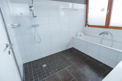 Ein Badezimmer in der Unterkunft Fantastische Penthousewohnung mit 100 m2 klimatisiert