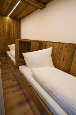 Ein Bett oder Betten in einem Zimmer der Unterkunft Chalet 1593