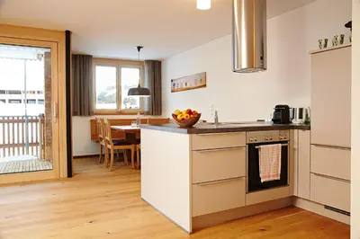 Küche/Küchenzeile in der Unterkunft Chalet Apartment Oswalda-Hus
