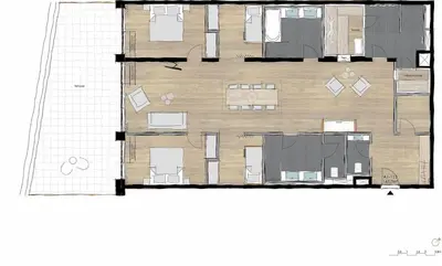 Grundriss der Unterkunft Heimat 1495m Appartement TYP 8