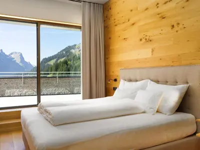 Ein allgemeiner Bergblick oder ein Berglick von der Ferienwohnung aus