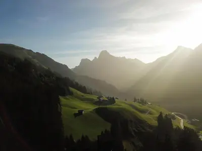 Naturlandschaft in der Nähe der Ferienwohnung