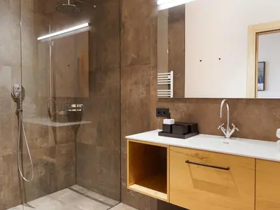 Ein Badezimmer in der Unterkunft Apartment in Schröcken near the ski area