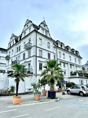 Das Gebäude in dem sich die Ferienwohnung befindet