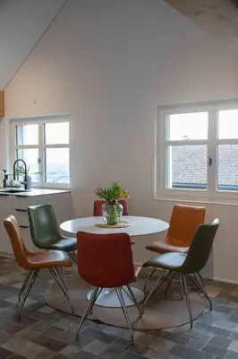 Ein Sitzbereich in der Unterkunft Chalet Vinzenz, Bildstein- mit privatem Ski- und Fahrradraum