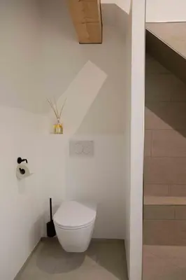 Ein Badezimmer in der Unterkunft Chalet Vinzenz, Bildstein- mit privatem Ski- und Fahrradraum