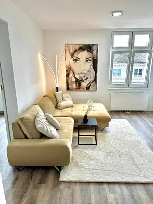 Ein Sitzbereich in der Unterkunft Wohnen deluxe mit Pfänderblick