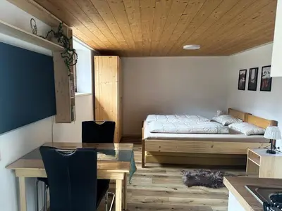 Ein Bett oder Betten in einem Zimmer der Unterkunft Ferienwohnung Becker