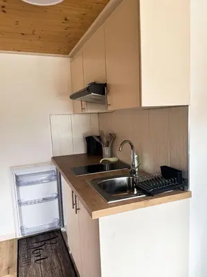 Küche/Küchenzeile in der Unterkunft Ferienwohnung Becker