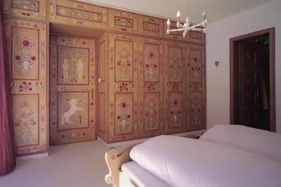 Ein Bett oder Betten in einem Zimmer der Unterkunft Apartment Familie Kinz im Haus Zalim