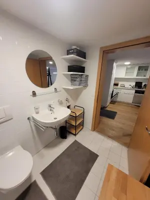 Ein Badezimmer in der Unterkunft Waibel Appartement Bezau