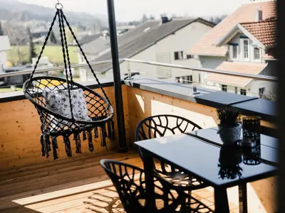 Ein Balkon oder eine Terrasse in der Unterkunft Holiday apartment 3 in the holiday home Sandra