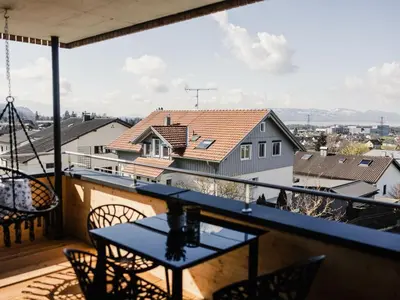 Ein Balkon oder eine Terrasse in der Unterkunft Holiday apartment 3 in the holiday home Sandra