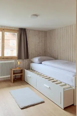 Ein Bett oder Betten in einem Zimmer der Unterkunft Ferienhaus Mell Aroma