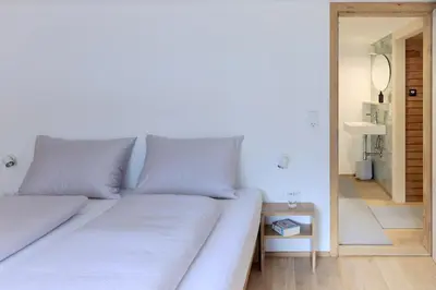 Ein Bett oder Betten in einem Zimmer der Unterkunft Ferienhaus Mell Aroma