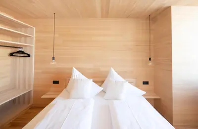 Ein Bett oder Betten in einem Zimmer der Unterkunft NEU ausZEIT985 - auszeit mit ausblick