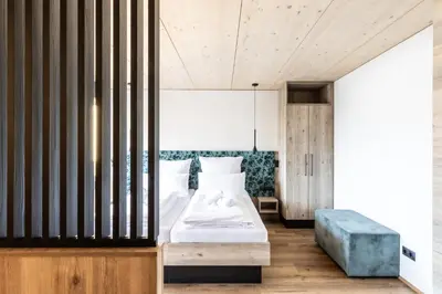 Ein Bett oder Betten in einem Zimmer der Unterkunft Alpen Krone by Maier - Dornbirn