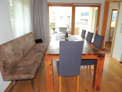 Ein Sitzbereich in der Unterkunft Tanjas Appartement