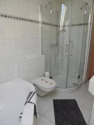 Ein Badezimmer in der Unterkunft Tanjas Appartement