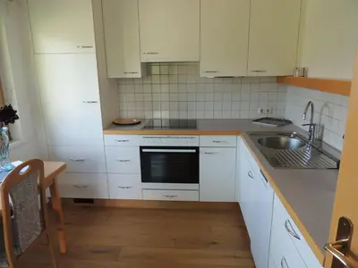 Küche/Küchenzeile in der Unterkunft Tanjas Appartement