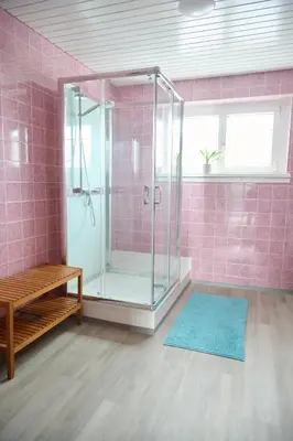 Ein Badezimmer in der Unterkunft Zimmervermietung Jäger