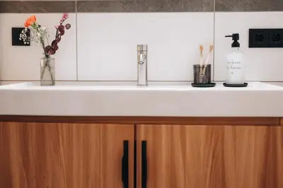 Küche/Küchenzeile in der Unterkunft Rosa Alpina Appartement