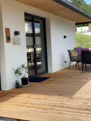 Ein Balkon oder eine Terrasse in der Unterkunft Rosa Alpina Appartement