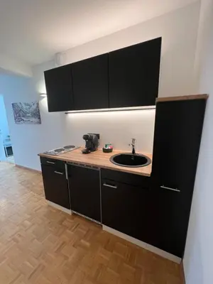 Küche/Küchenzeile in der Unterkunft rs44 Apartments über den Dächern von Bregenz